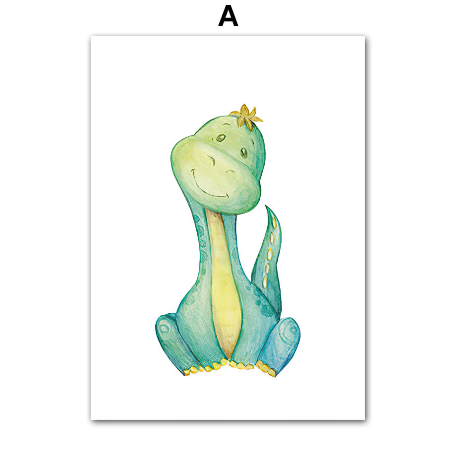 Quadro dinosauro per cameretta