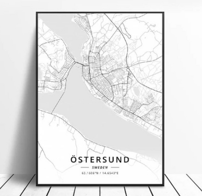 Quadro Mappa Città