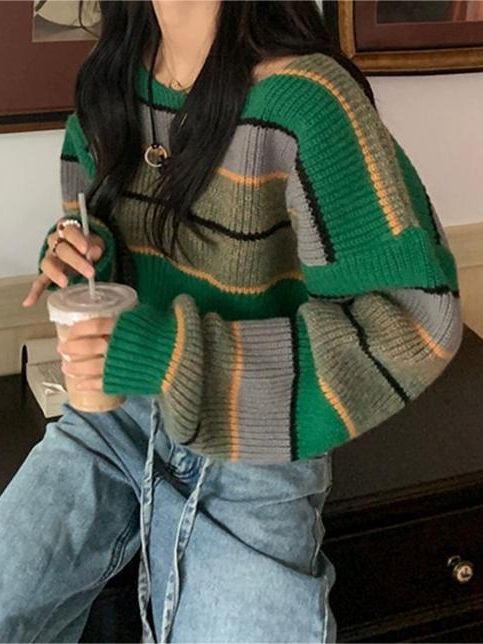 Maglione Mosaico Righe