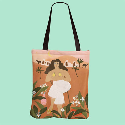 Borsa tela grande donna con leopardo
