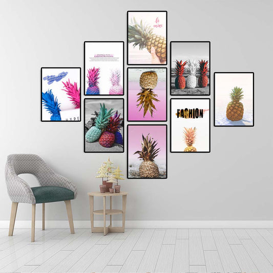 Quadro su tela Collage di ananas