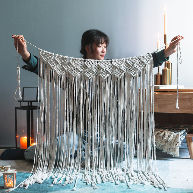 Macramé murale bohemien