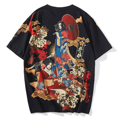 Cardigan stampa ukiyo-e