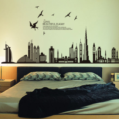 Adesivo murale skyline