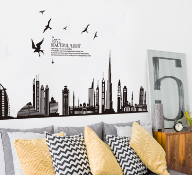 Adesivo murale skyline