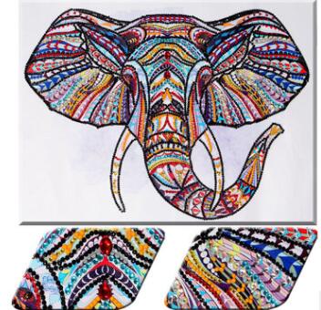 Quadro diamanti elefante