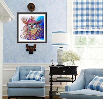 Kit diamond painting gufo