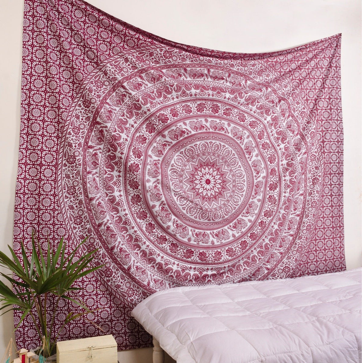 Arazzo Mandala rosa