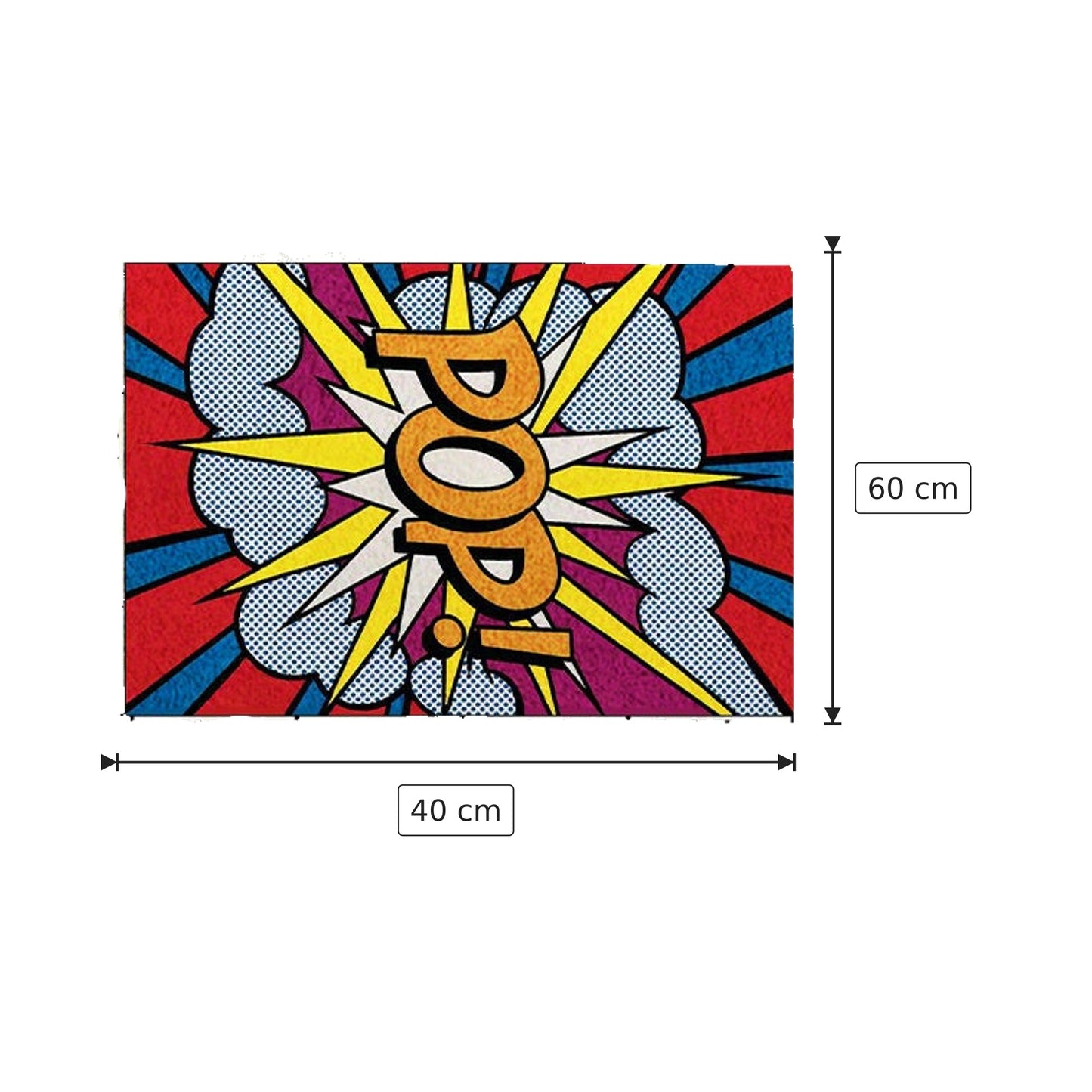 Tappeto Pop Art - 40x60 cm - 60x90 cm - 80x120 cm - 90x150 cm - 100x160 cm - 140x200 cm - 180x250 cm