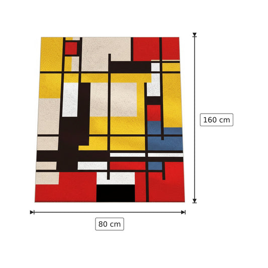 Tappeto stile Mondrian 80x160 cm - 120x180 cm - 150x200 cm - 160x230 cm
