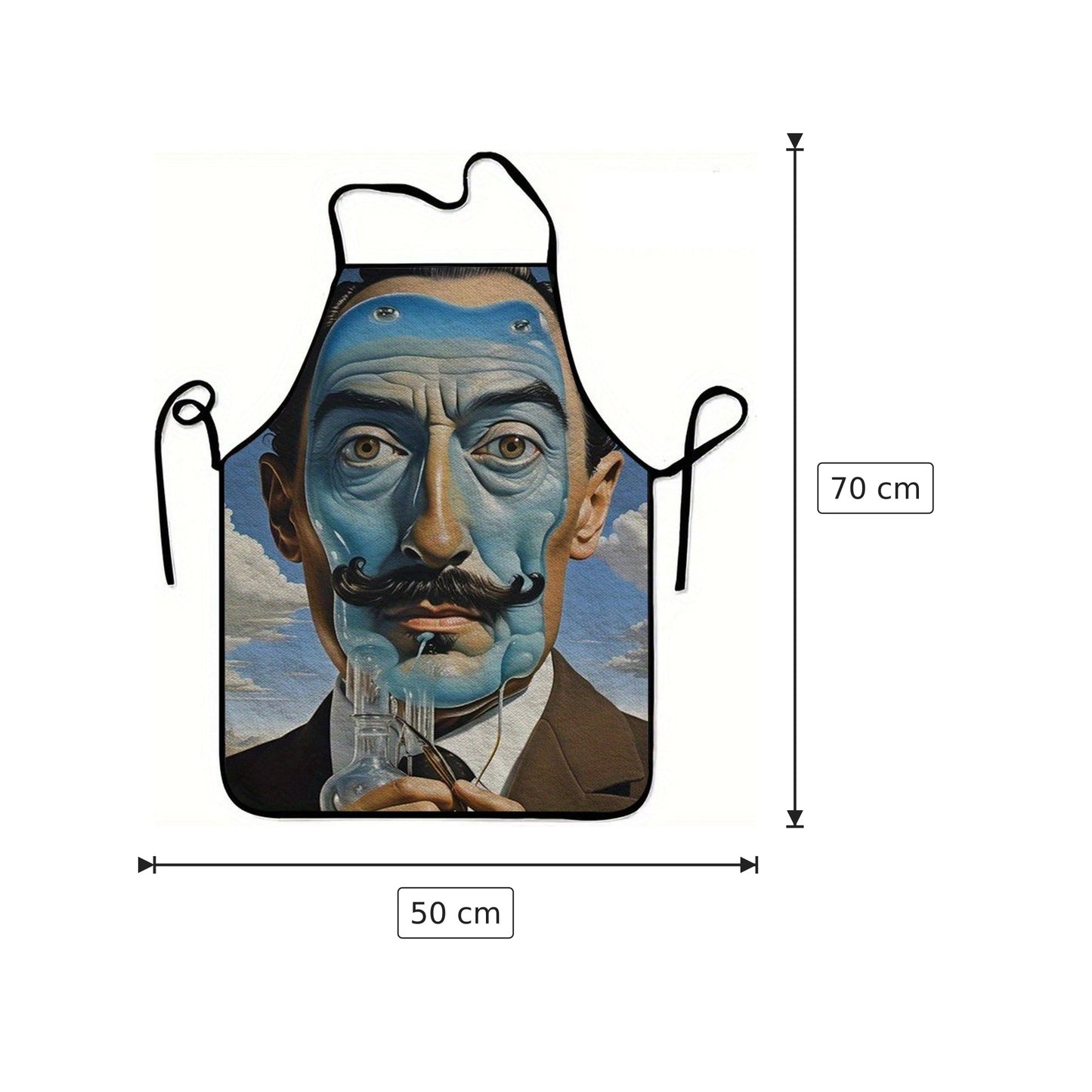 Grembiule con stampa artistica - 50x70 cm