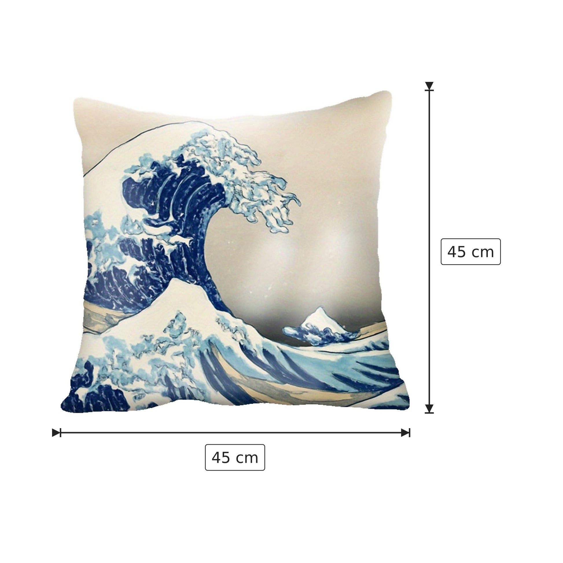 Fodera Cuscino Hokusai - La Grande Onda 45x45 cm / 40x40 cm / 50x50 cm / 60x60 cm