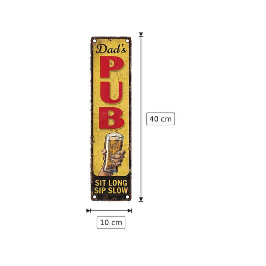Targa in Metallo Vintage 10x40 cm