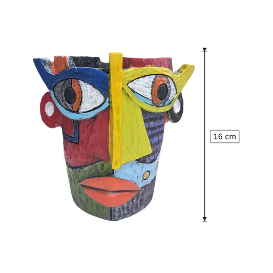 Vaso viso di Picasso h 16 cm