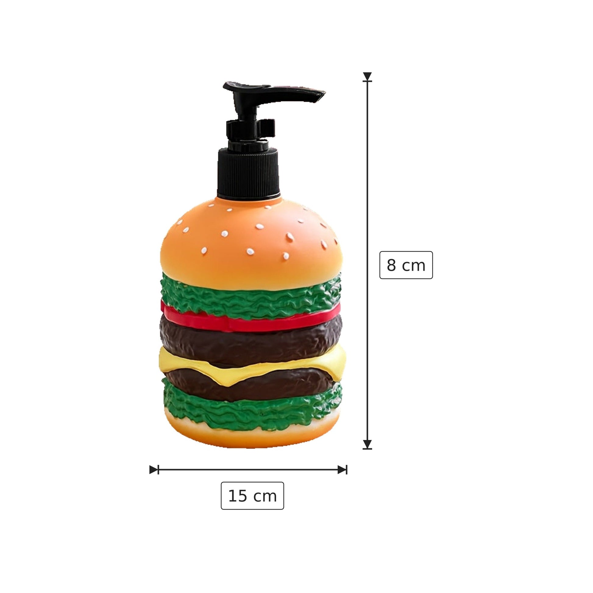 Dispenser sapone Hamburger 15x8 cm