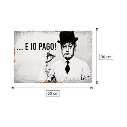 Targa in Metallo Vintage 20x30 cm