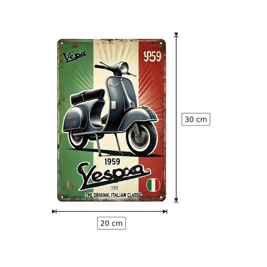Targa in Metallo Vintage - 20x30 cm