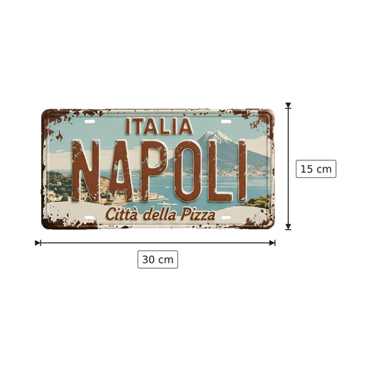 Targa decorativa e ornamento 30x15 cm