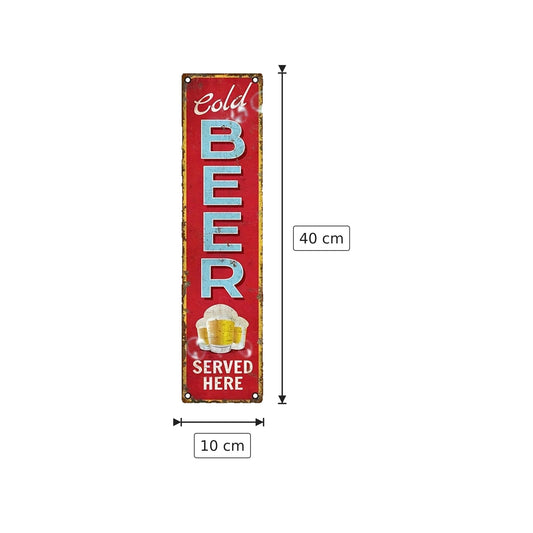 Targa in Alluminio Decorativa Vintage 10x40 cm