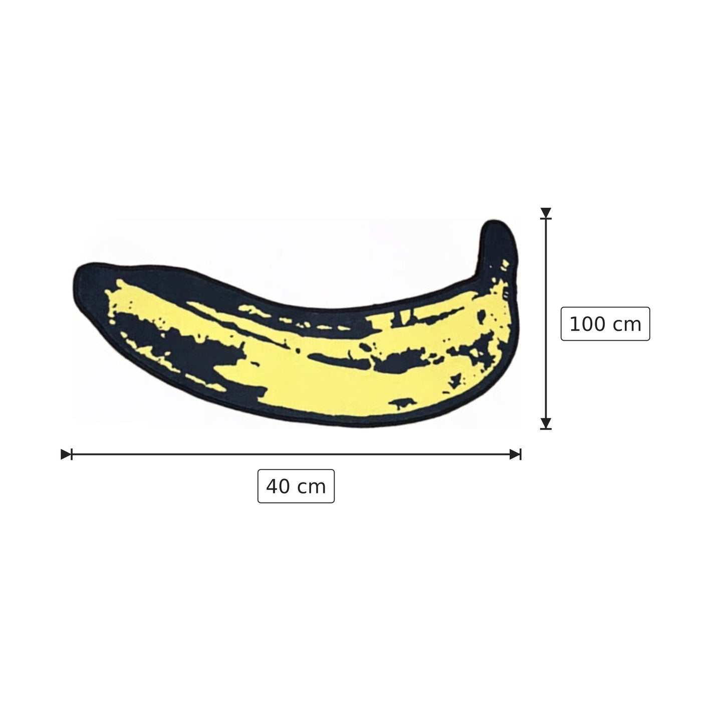 Tappeto a forma di banana 40x100 cm - 60x150 cm