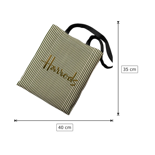 Borsa tote Harrods in poliestere - 40×35 cm