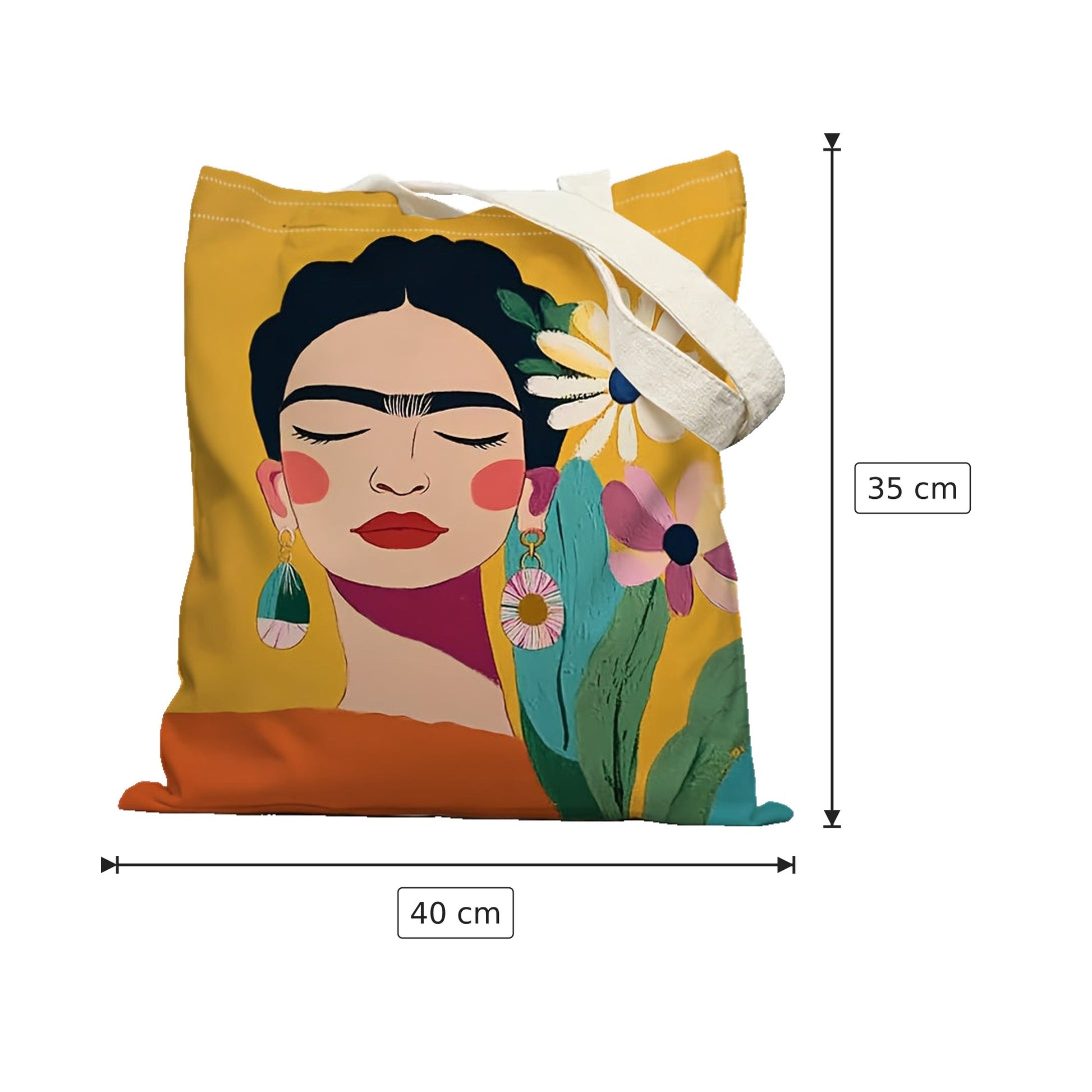 Borsa Tote Frida in poliestere - 40×35 cm