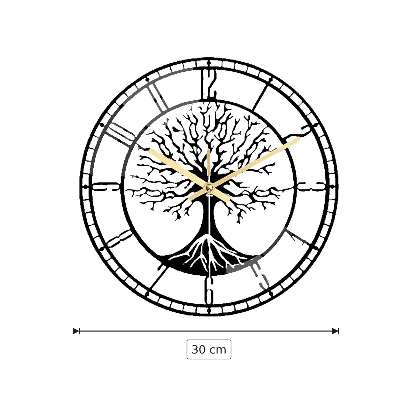Orologio da Parete in Vetro sintetico - Ø 30 cm