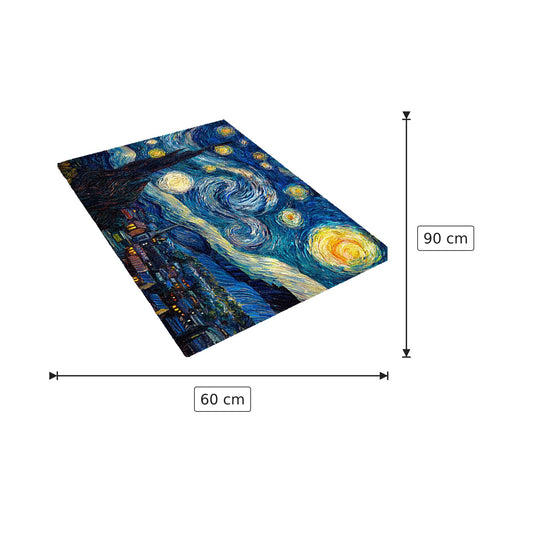Tappeto Notte Stellata di Van Gogh - 60x90 cm