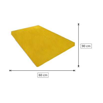 Tappeto in velluto giallo 60x90 cm - 80x120 cm - 120x180 cm