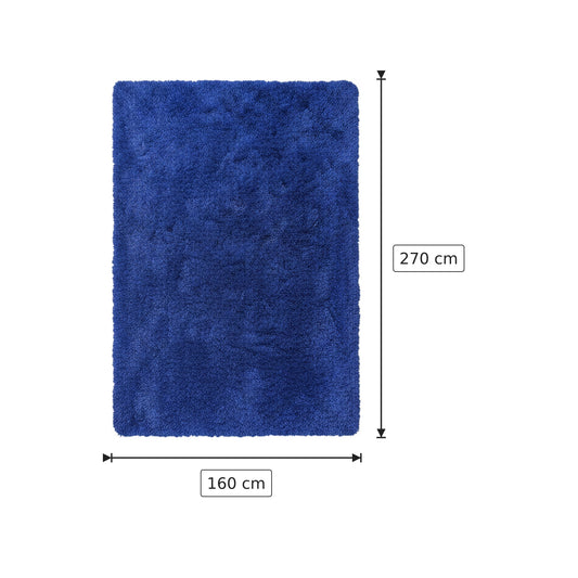 Tappeto blu in poliestere - 160x270 cm