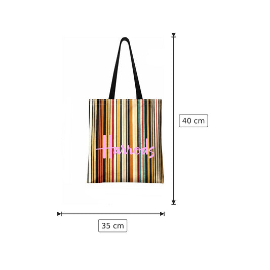 Borsa tote Harrods in poliestere - 35×40 cm