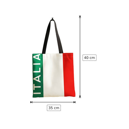 Borsa Tote Italia in poliestere - 35×40 cm