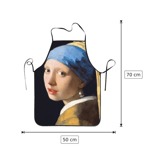 Grembiule Ragazza con l'orecchino di Perle 50x70 cm