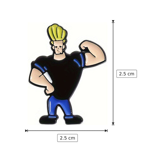 Spilla Johnny Bravo 2,5x2,5 cm