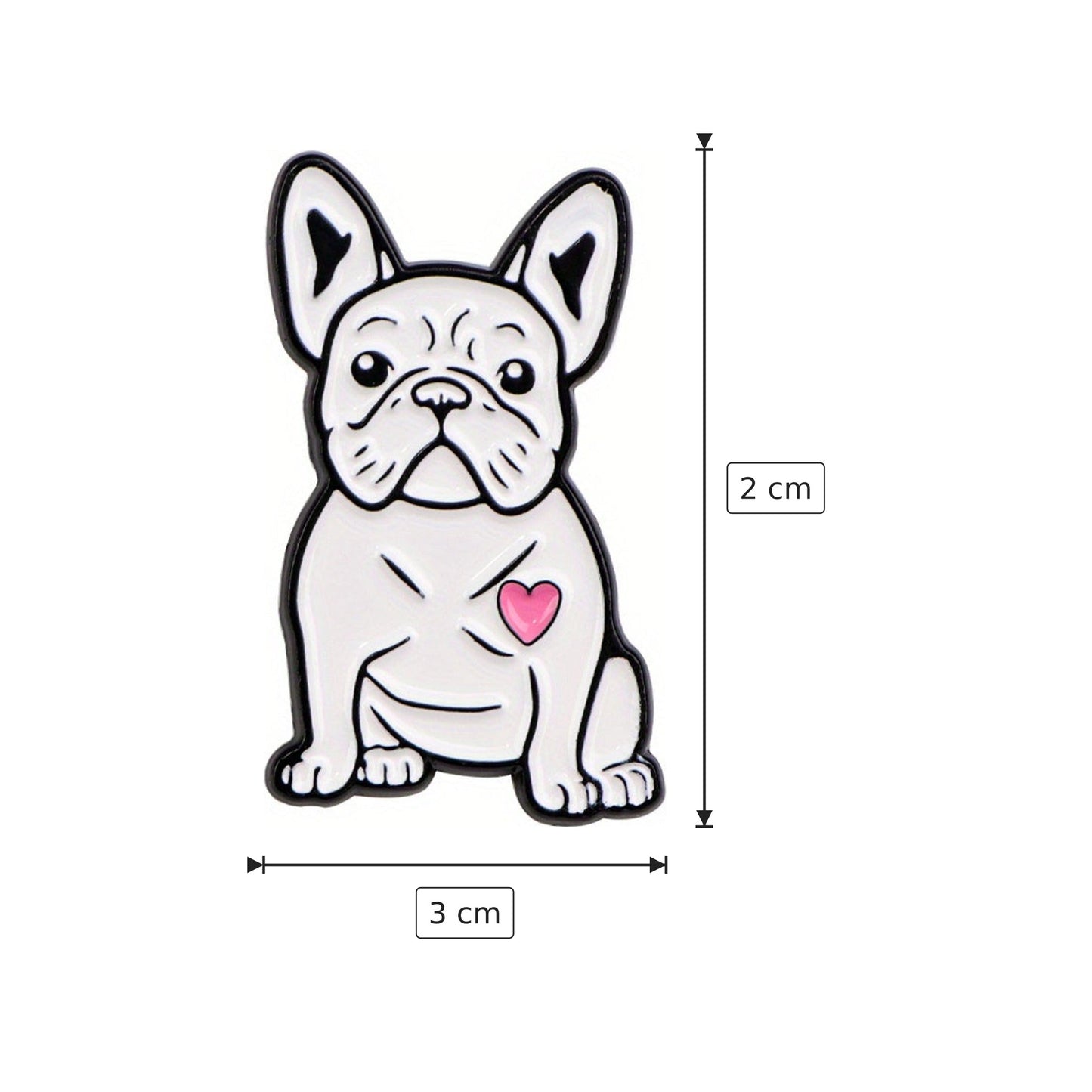 Spilla Bulldog 3x2 cm