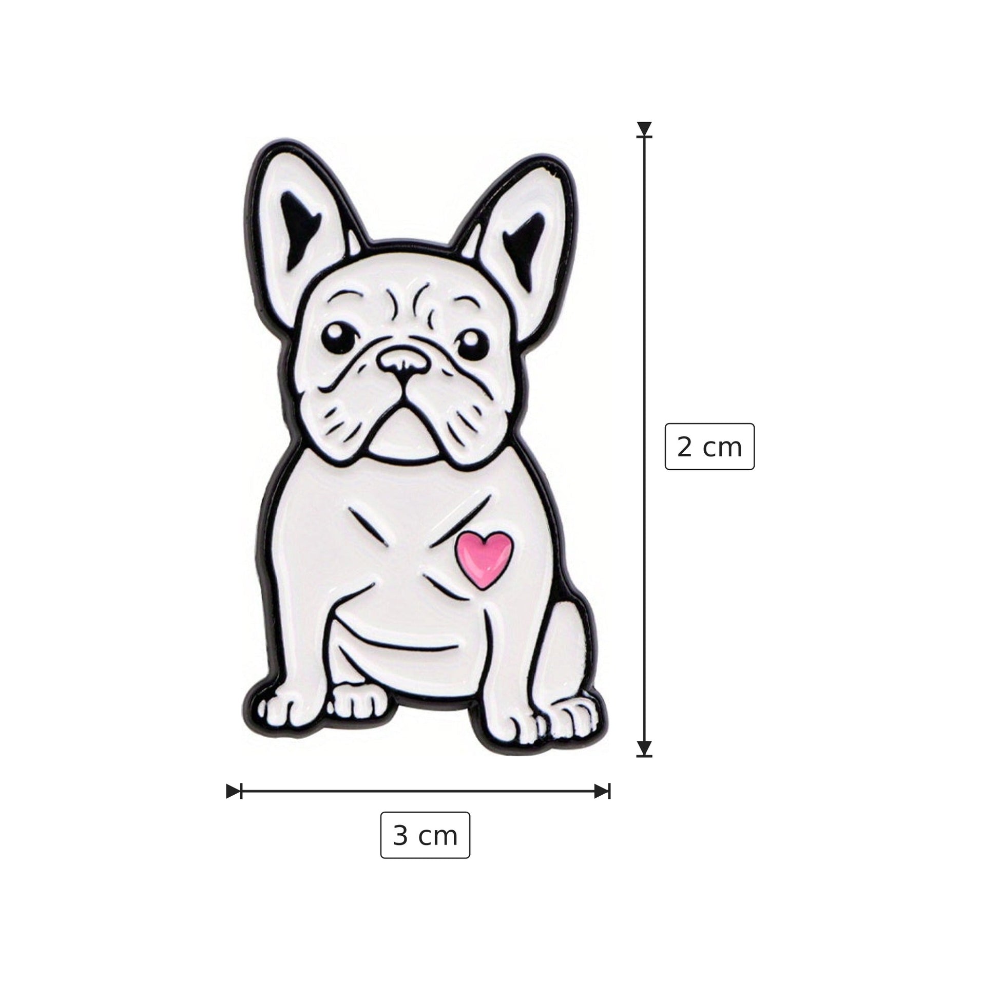 Spilla Bulldog 3x2 cm