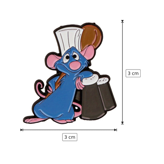 Spilla Smaltata Chef Remy 3x3 cm