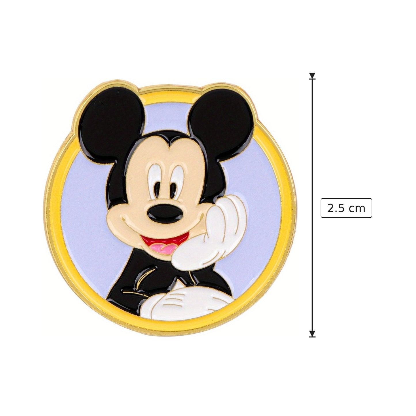 Spilla Mickey in metallo Ø2,5 cm