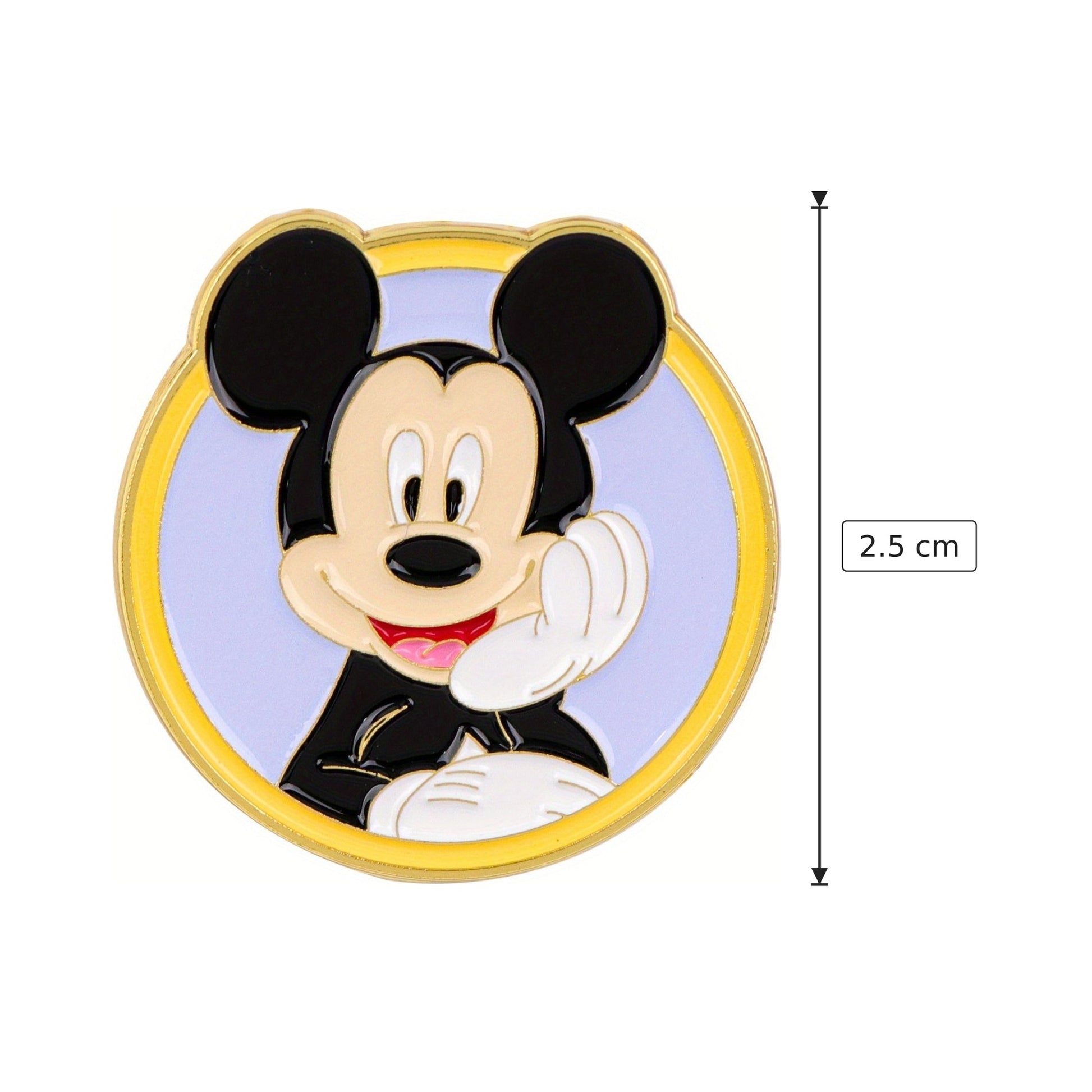 Spilla Mickey in metallo Ø2,5 cm