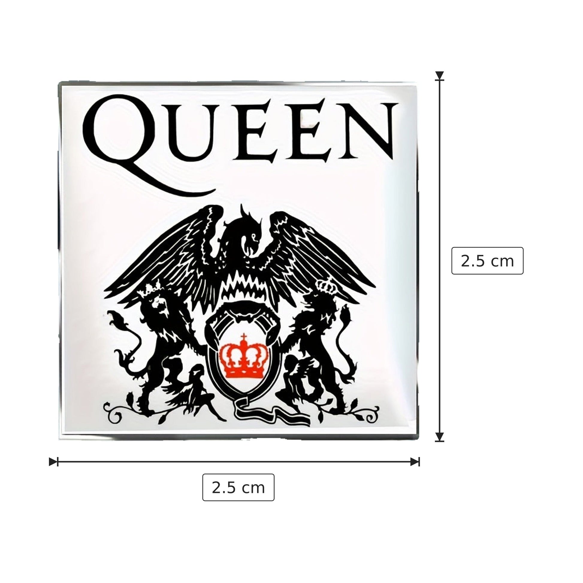 Spilla Queen in metallo 2,5x2,5 cm