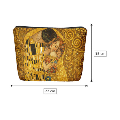 Pochette Il Bacio di Gustav Klimt in poliestere - 22×15 cm