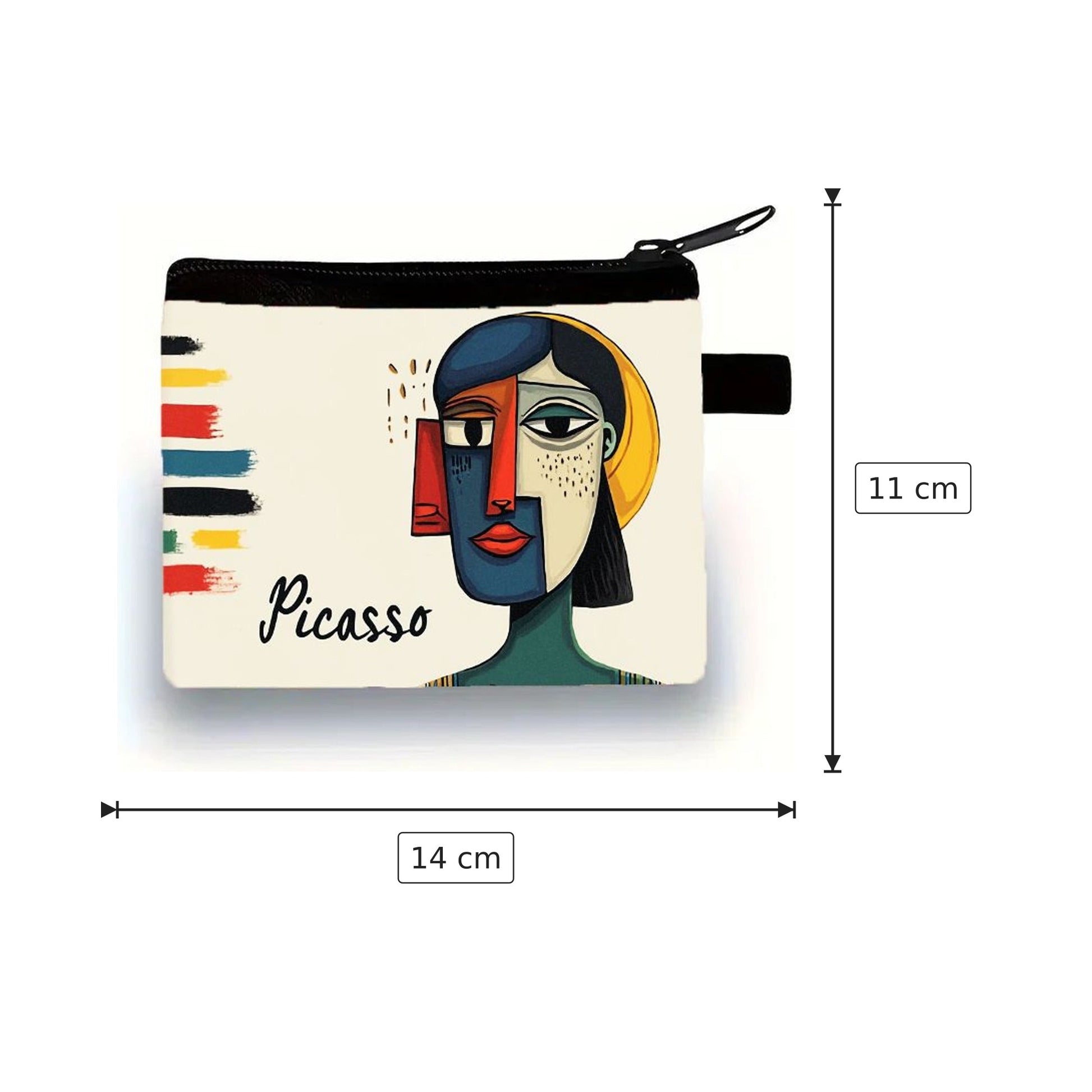 Pochette Chic homage a Pablo in tela - 14×11 cm