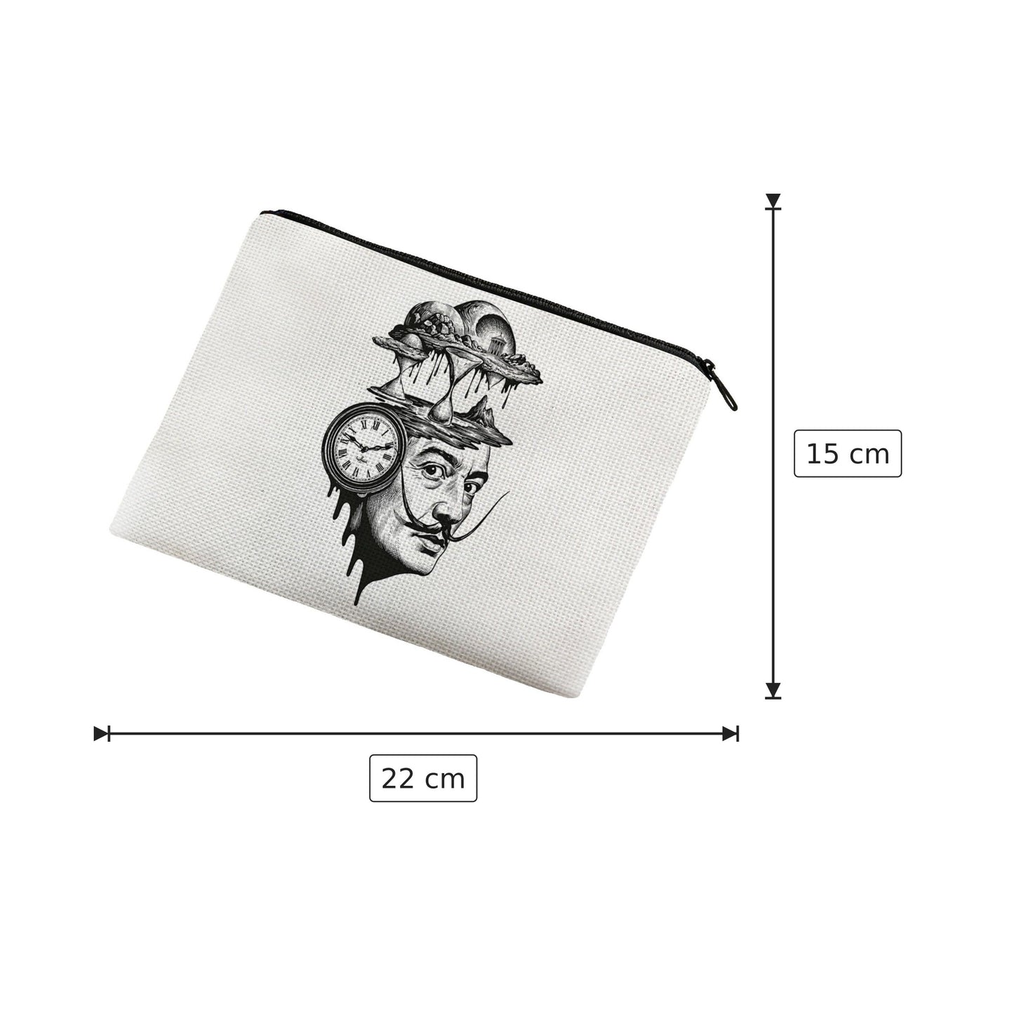 Pochette Dalì in poliestere - 22×15 cm