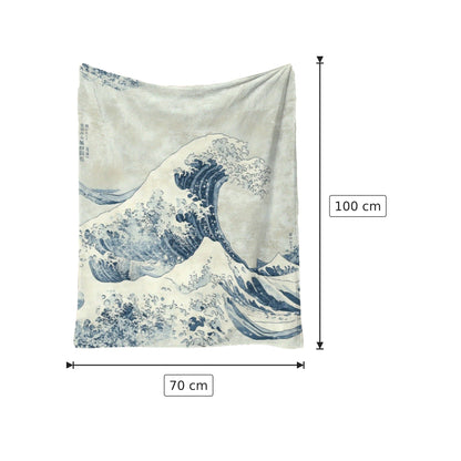 Coperta Onda di Kanagawa Hokusai 70x100 cm - 130x150 cm - 150x200 cm