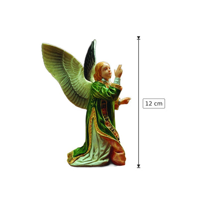 Angelo - Annunciazione - h 12 cm - Scultura 3D - Fatta e Dipinta a Mano
