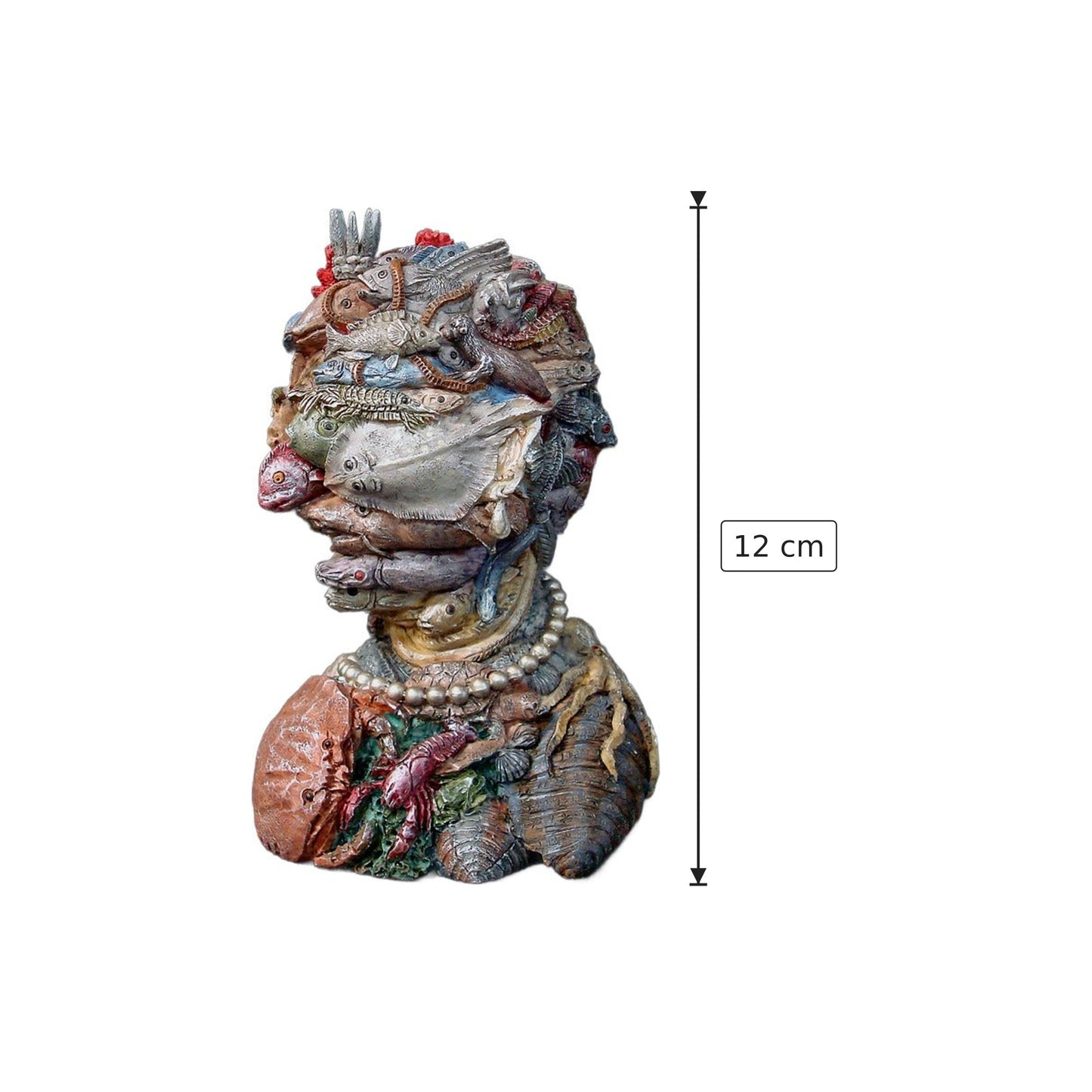 Giuseppe Arcimboldo - Acqua - h 12 cm - Scultura 3D - Fatta e Dipinta a Mano