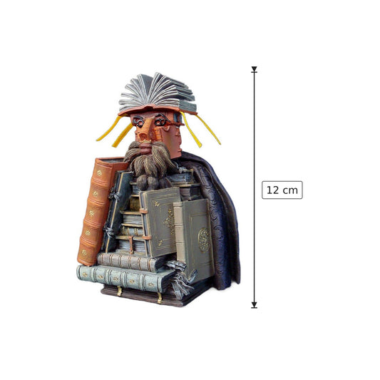 Giuseppe Arcimboldo - Bibliotecario - h 12 cm - Scultura 3D - Fatta e Dipinta a Mano