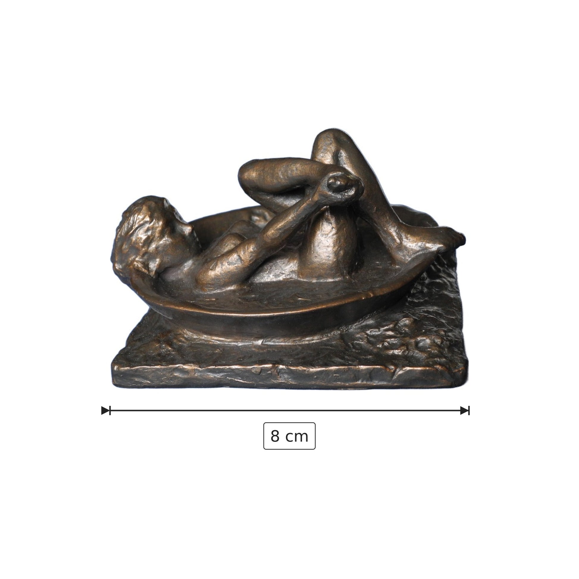 Edgar Degas - Il bagno - h 8 cm - Scultura 3D - Fatta e Dipinta a Mano