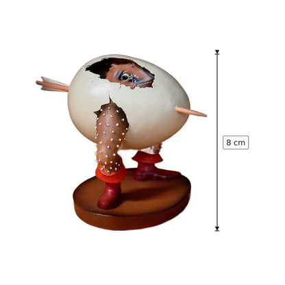 Hieronymus Bosch - Uovo mostro - h 8 cm - Scultura 3D - Fatta e Dipinta a Mano