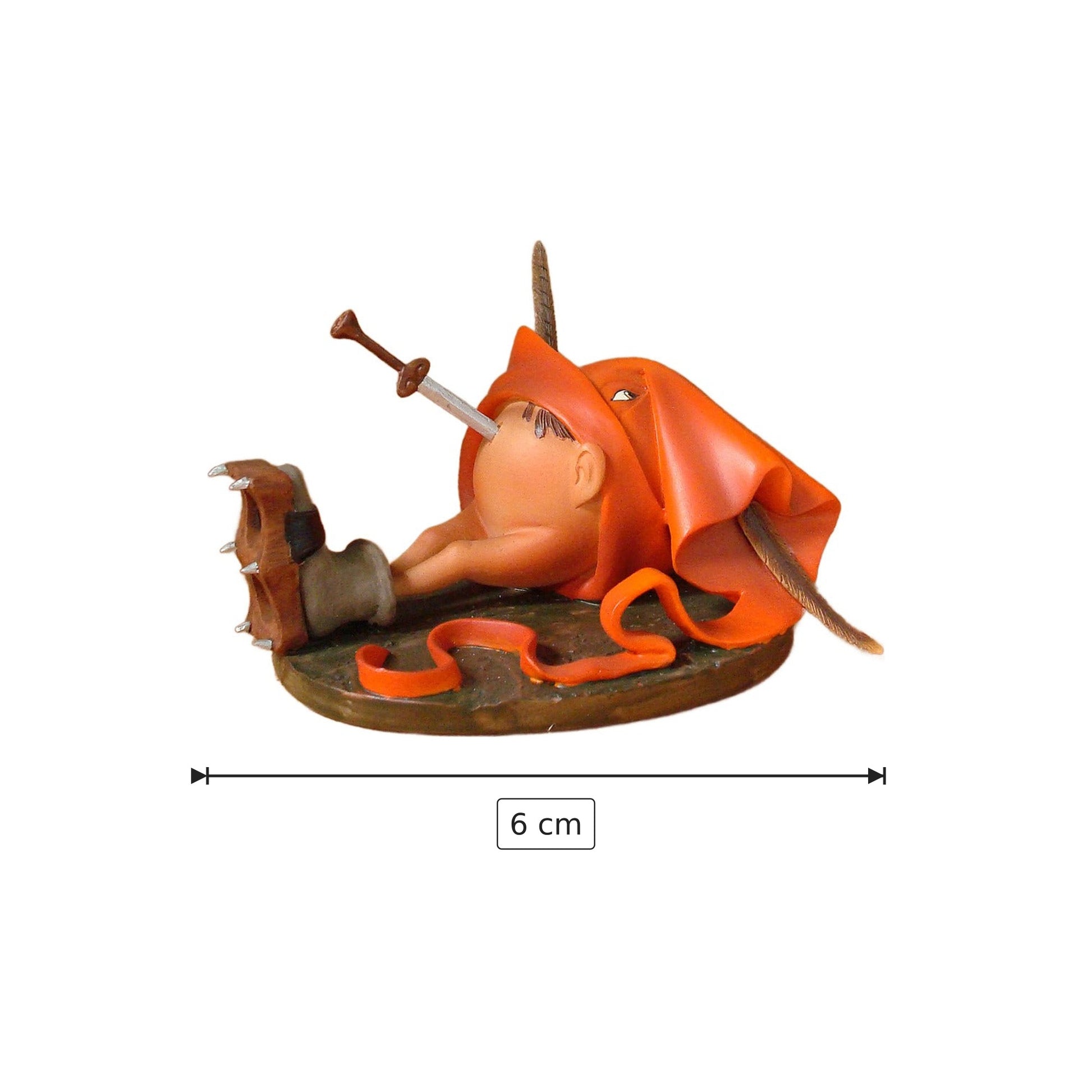 Hieronymus Bosch - Pancia grassa con pugnale - h 6 cm - Scultura 3D - Fatta e Dipinta a Mano